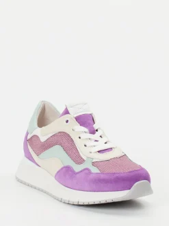 Damen Gabor Comfort – Sneaker aus Veloursleder Flieder