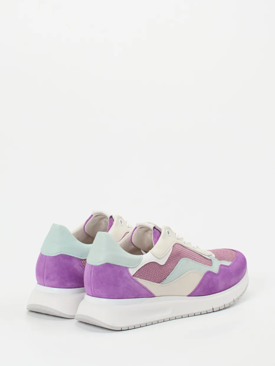 Damen Gabor Comfort – Sneaker aus Veloursleder Flieder