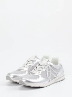 – Sneaker aus Metallicleder silber*Gabor Comfort Discount