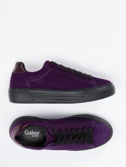– Sneaker aus Veloursleder Violett*Gabor Comfort Discount