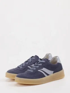 Damen Gabor Comfort – Sneaker aus Veloursleder grau