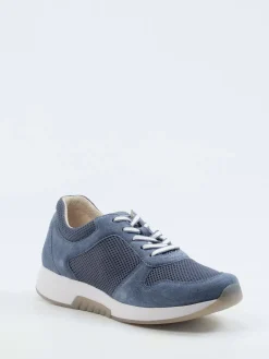 Damen Gabor Comfort – Sneaker aus Veloursleder jeans