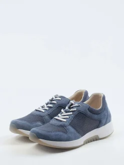 Damen Gabor Comfort – Sneaker aus Veloursleder jeans