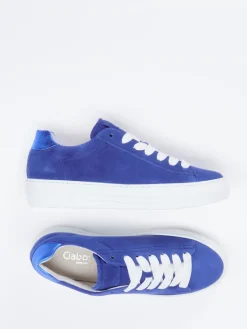 – Sneaker aus Veloursleder Kobalt*Gabor Comfort Discount