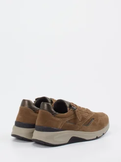 Damen Gabor Comfort – Sneaker aus Veloursleder cognacfarben