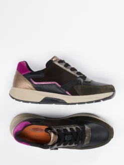 Damen Gabor Comfort – Sneaker aus Velours- und Glattleder