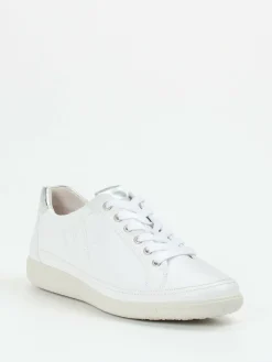 Damen Gabor Comfort – Sneaker aus Kalbleder Silber