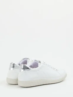 Damen Gabor Comfort – Sneaker aus Kalbleder Silber