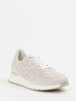 Damen Gabor Comfort – Sneaker aus Nubukleder in Flechtoptik