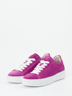 Damen Gabor Comfort – Sneaker aus Veloursleder violett