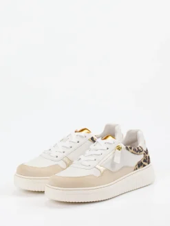 Damen Gabor Comfort – Sneaker aus Kalbleder mit Leoprint