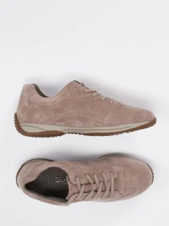 Damen Gabor Comfort – Sneaker aus Veloursleder Rosébeige