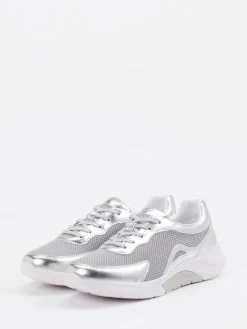 Damen Gabor Comfort – Sneaker aus Textil mit Metallic-Optik