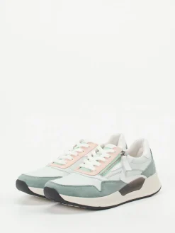 Damen Gabor Comfort – Sneaker aus Kalbleder in Mintgrün