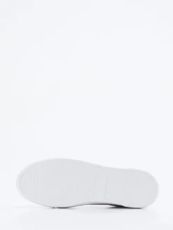 Damen Gabor Comfort – Sneaker aus Metallicleder silberfarben