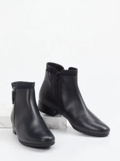 Damen Gabor Comfort – Stiefelette aus Lammleder Schwarz