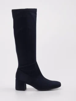 Damen Gabor Comfort – Stretchstiefel aus Textil dunkel