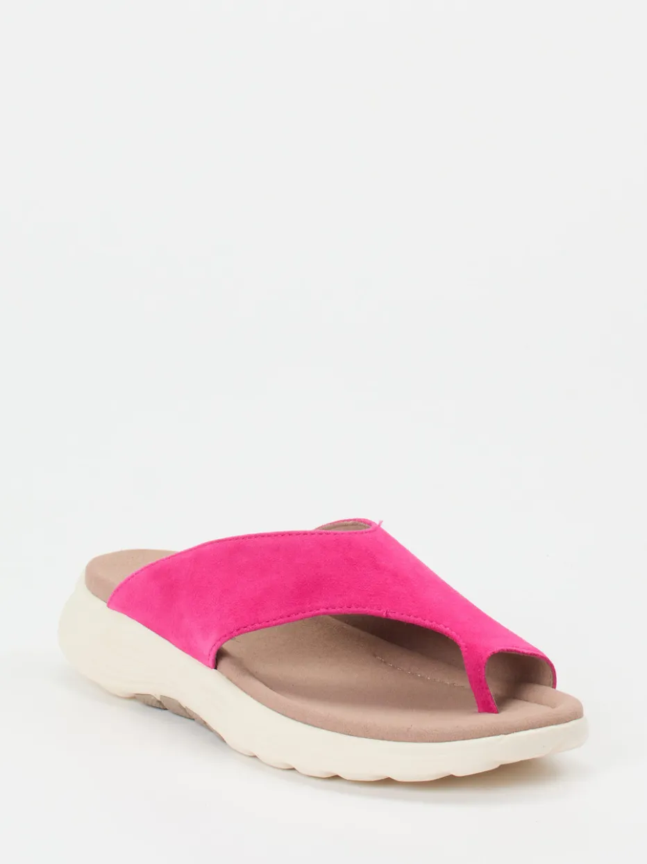 Damen Gabor Comfort – Zehentrenner aus Veloursleder