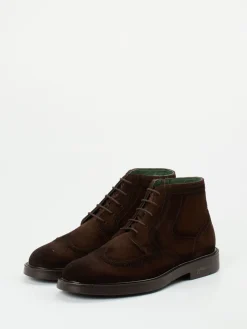– Brogue-Boots aus Veloursleder*Galizio Torresi Outlet
