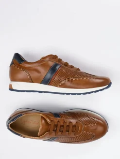 – Leder-Sneaker aus Kalbleder cognac*Galizio Torresi New