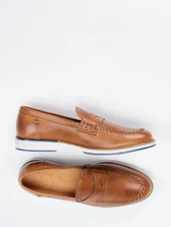 Herren Galizio Torresi – Loafer aus Kalbleder cognac