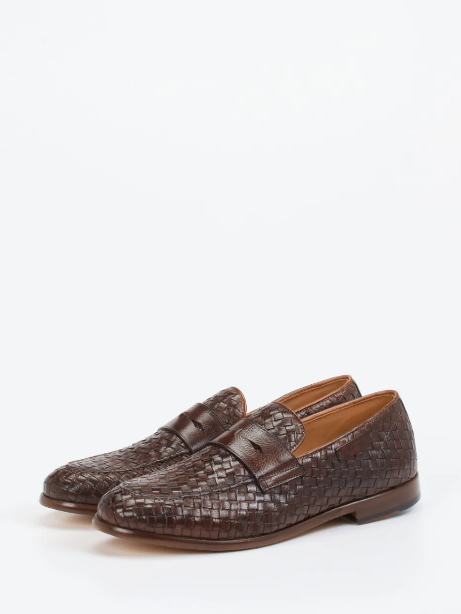 – Loafer aus Flechtleder Dunkel*Galizio Torresi Outlet