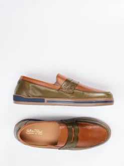 – Loafer aus Kalbleder Cognac*Galizio Torresi Sale