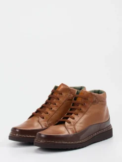 Herren Galizio Torresi – Schnürboots aus Kalbleder cognac