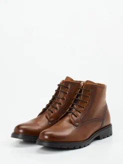 – Schnürboots aus Kalbleder cognac*Galizio Torresi Clearance