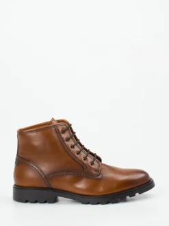 – Schnürboots aus Kalbleder cognac*Galizio Torresi Clearance
