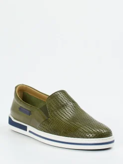 – Slip-On Sneaker aus Glattleder Oliv*Galizio Torresi Best