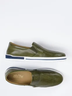 – Slip-On Sneaker aus Glattleder Oliv*Galizio Torresi Best