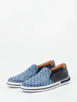 – Slip-On Sneaker aus Textil und Leder*Galizio Torresi Hot