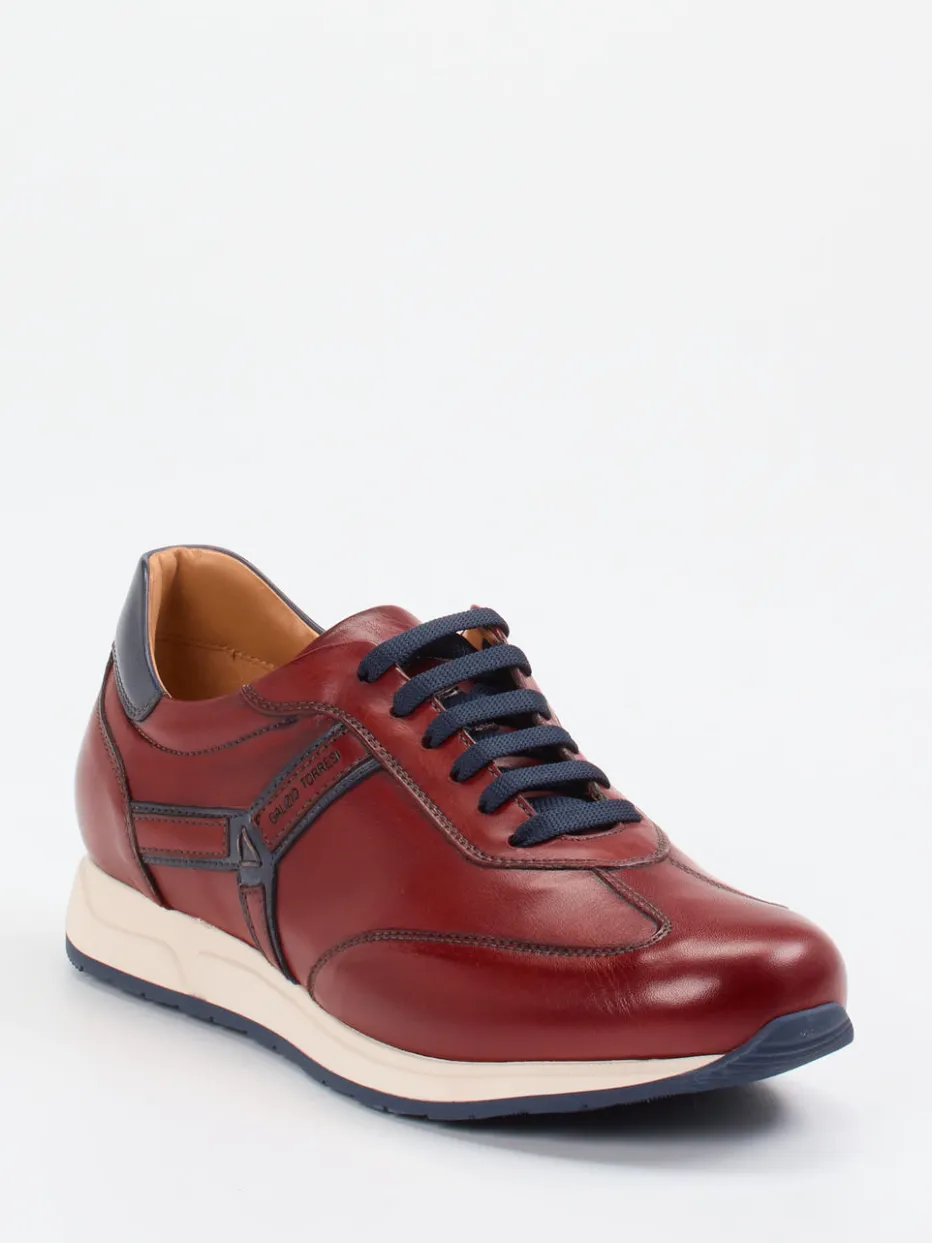– Sneaker aus Kalbleder Bordeaux*Galizio Torresi Sale
