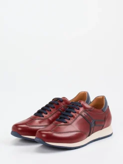 – Sneaker aus Kalbleder Bordeaux*Galizio Torresi Sale