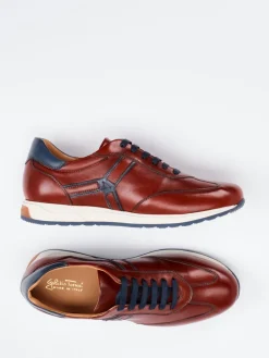 – Sneaker aus Kalbleder Bordeaux*Galizio Torresi Sale