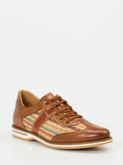 – Sneaker aus Kalbleder cognacfarben*Galizio Torresi Online