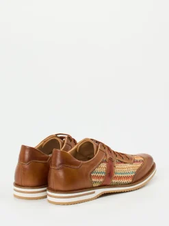 – Sneaker aus Kalbleder cognacfarben*Galizio Torresi Online