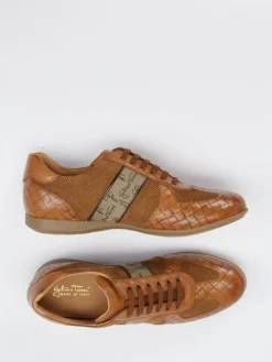 Herren Galizio Torresi – Sneaker aus Kalbleder Cognac