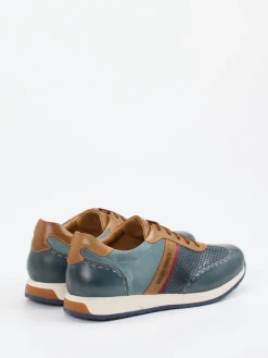 Herren Galizio Torresi – Sneaker aus Leder-Mix in Petrol