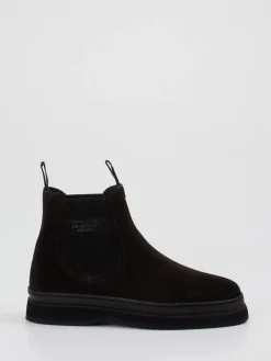 Herren Gant – Chelsea Boots aus Veloursleder dunkel
