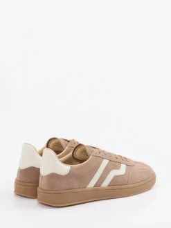 Damen Gant – Retro-Sneaker aus Veloursleder sandbeige