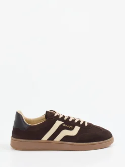 Herren Gant – Retro-Sneaker aus Veloursleder Dunkel