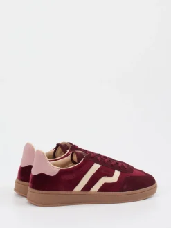 Damen Gant – Retro-Sneaker aus Veloursleder bordeaux