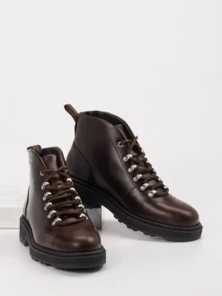 Damen Gant – Schnürboots aus Kalbleder Dunkel