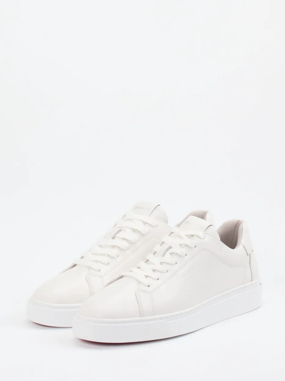 Herren Gant – Sneaker aus Kalbleder Off-White mit Kontrastsohle