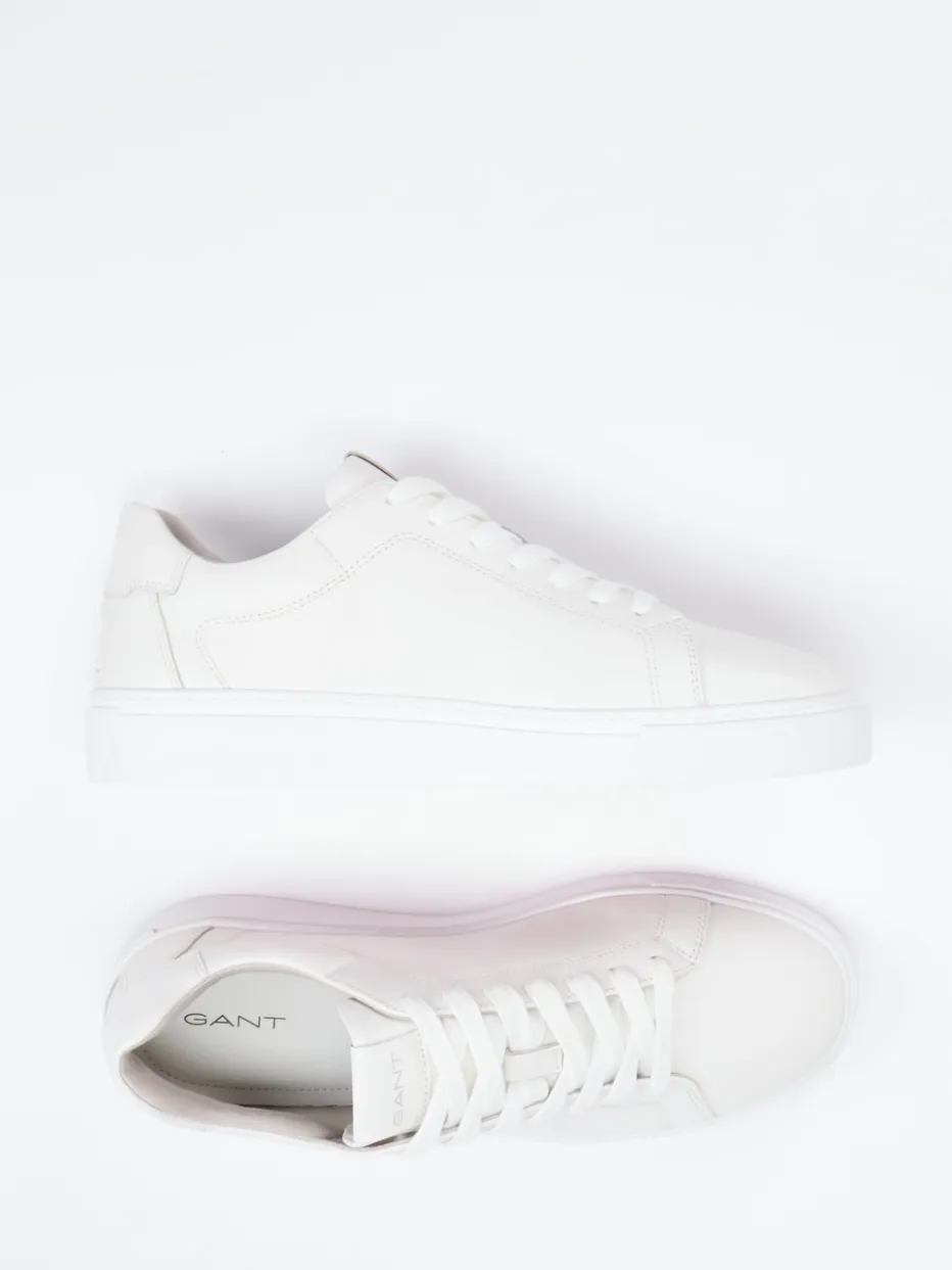 Herren Gant – Sneaker aus Kalbleder Off-White mit Kontrastsohle