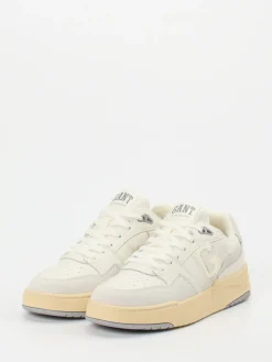 – Sneaker aus Kalbleder in Creme*Gant Sale