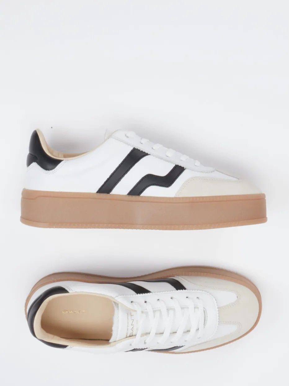 Damen Gant – Sneaker aus Kalbleder mit Gumsohle