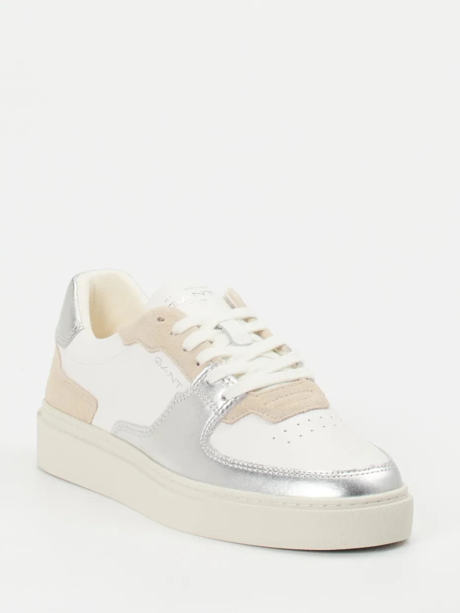 Damen Gant – Sneaker aus Lammleder mit Metallic-Detail